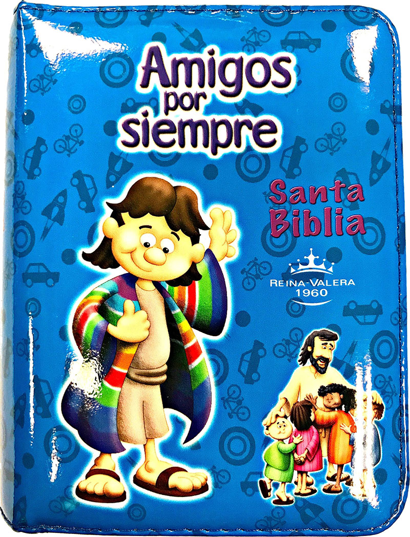 BIBLIA PARA NIÑOS, AMIGOS POR SIEMPRE AZUL CIERRE, RVR022CZLG - Libreria  Logos Honduras